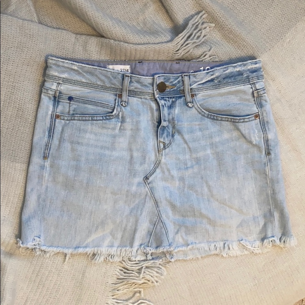 Gap denim mini skirt